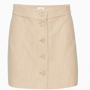 ARITZIA Wilfred Tai Skirt  High-waisted button-up skirt Houndstooth - 2
